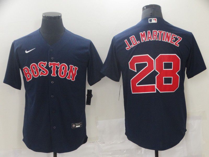 Men Boston Red Sox #28 J.D.Martinez Blue Game 2021 Nike MLB Jersey->boston red sox->MLB Jersey